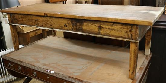 A large cut down table L.187cm